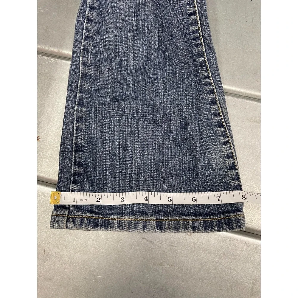 VTG Levis 515 Jeans Womens 6 28X31 Blue Medium Wash Denim‎ Boot Cut Distressed